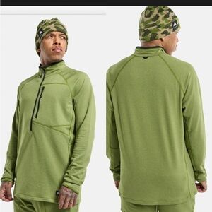 Burton Stockrun Grid 1/2 Zip Fleece Pullover
